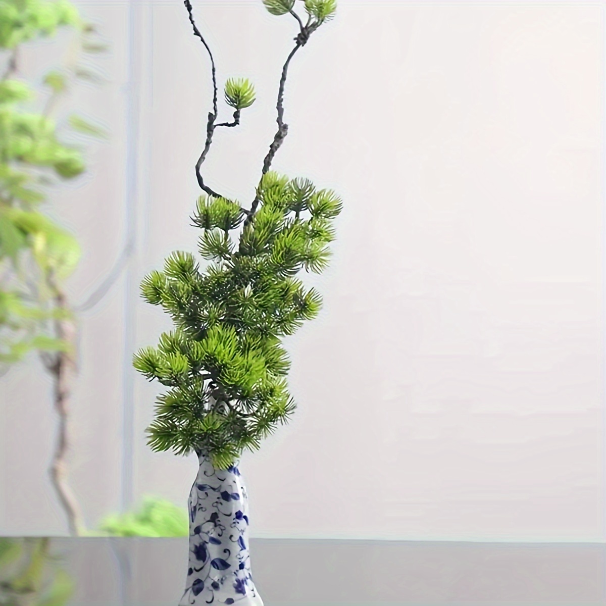 Juego de adornos de hortensias artificiales modernos de plata, jarrón  creativo con forma de conejo