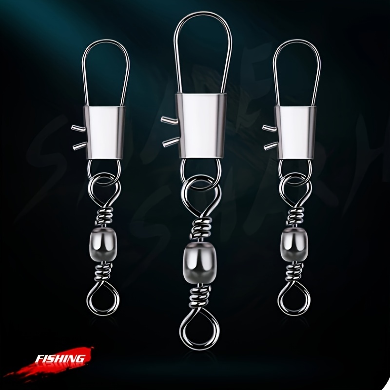 Barrel Fishing Swivel Safety Snap Fishing Connector Outdoor - Temu