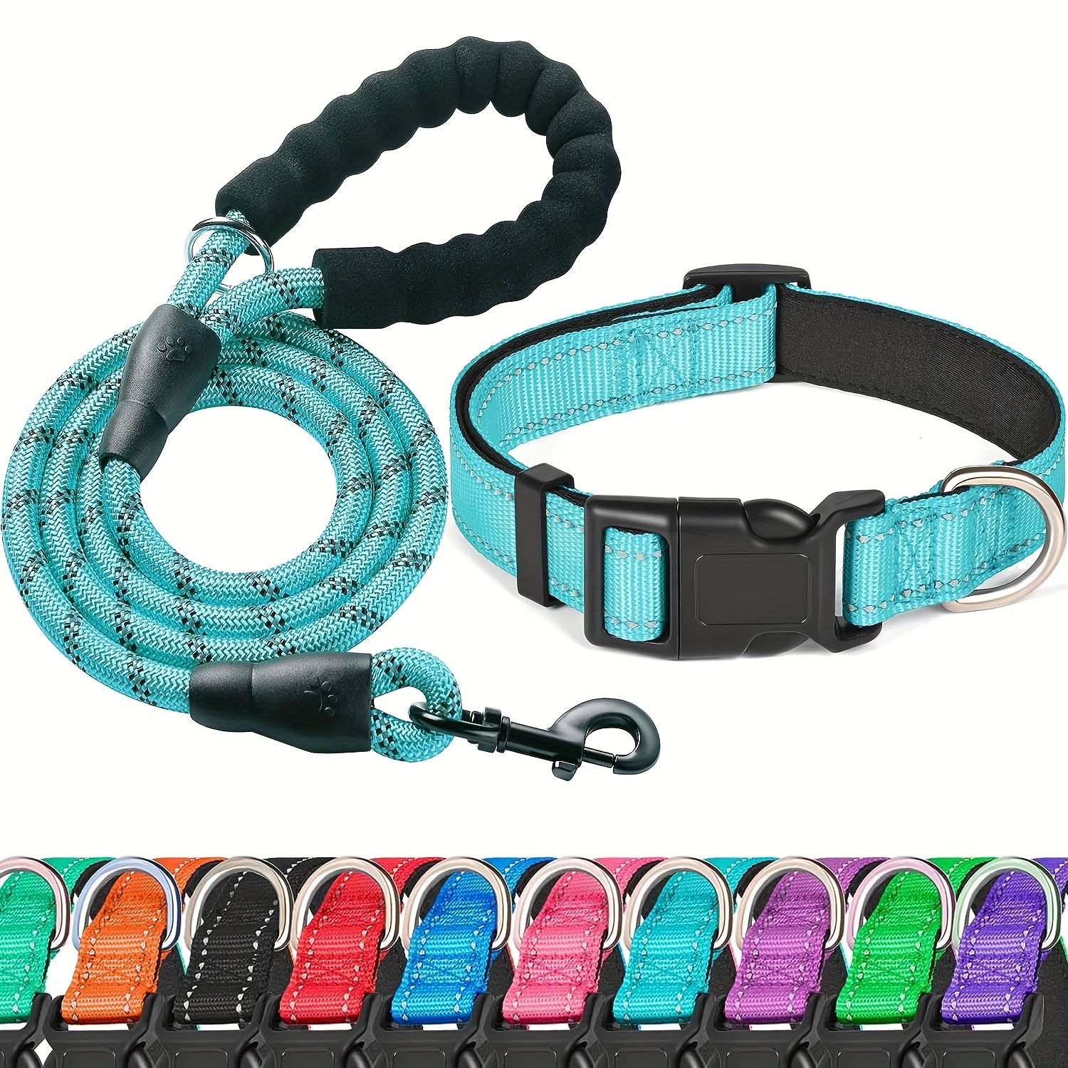 Girl Dog Collar And Leash Sets, Cute Dog Collars Set For Female Dogs,  Adjustable Puppy Collars, Safety Metal Buckle (s) - Temu