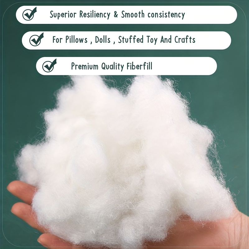 Cotton stuffing 1 Bag Filling Stuffing Fluffy Fill Stuffing for Stuffed  Animals Dolls Pillow Cushion 500g 