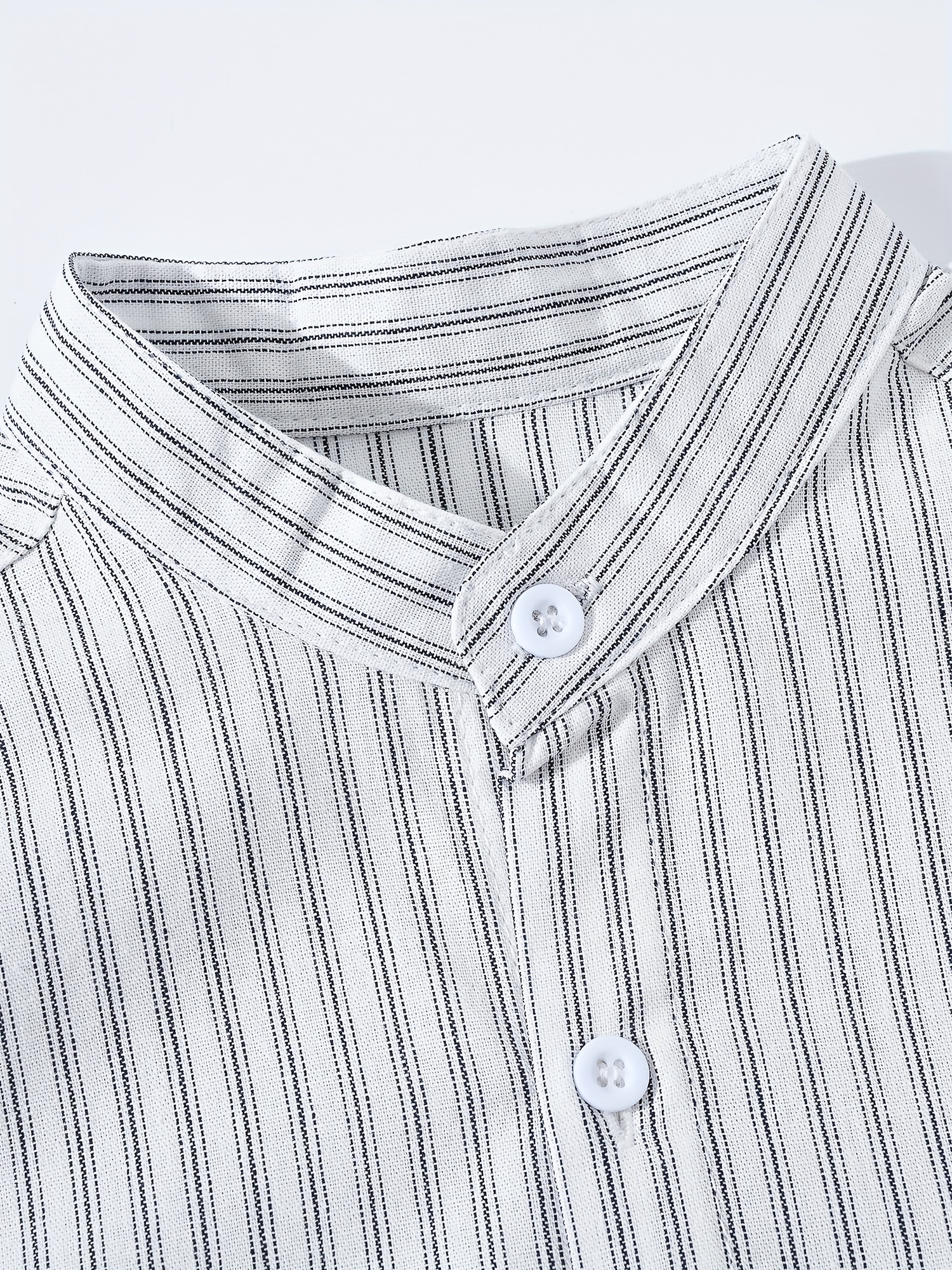 Boys Striped Casual Long Sleeve Lapel Shirt