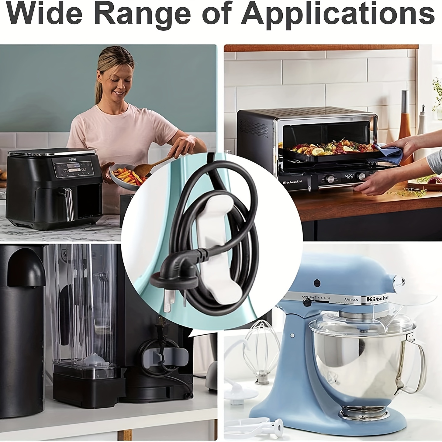 Appliance Cord Organizer - Keep Your Cords Neat And Tidy With Our For Stand  Mixer, Air Fryer, Coffee Maker, And Toaster - Easy Installation And Storage  - Temu United Arab Emirates