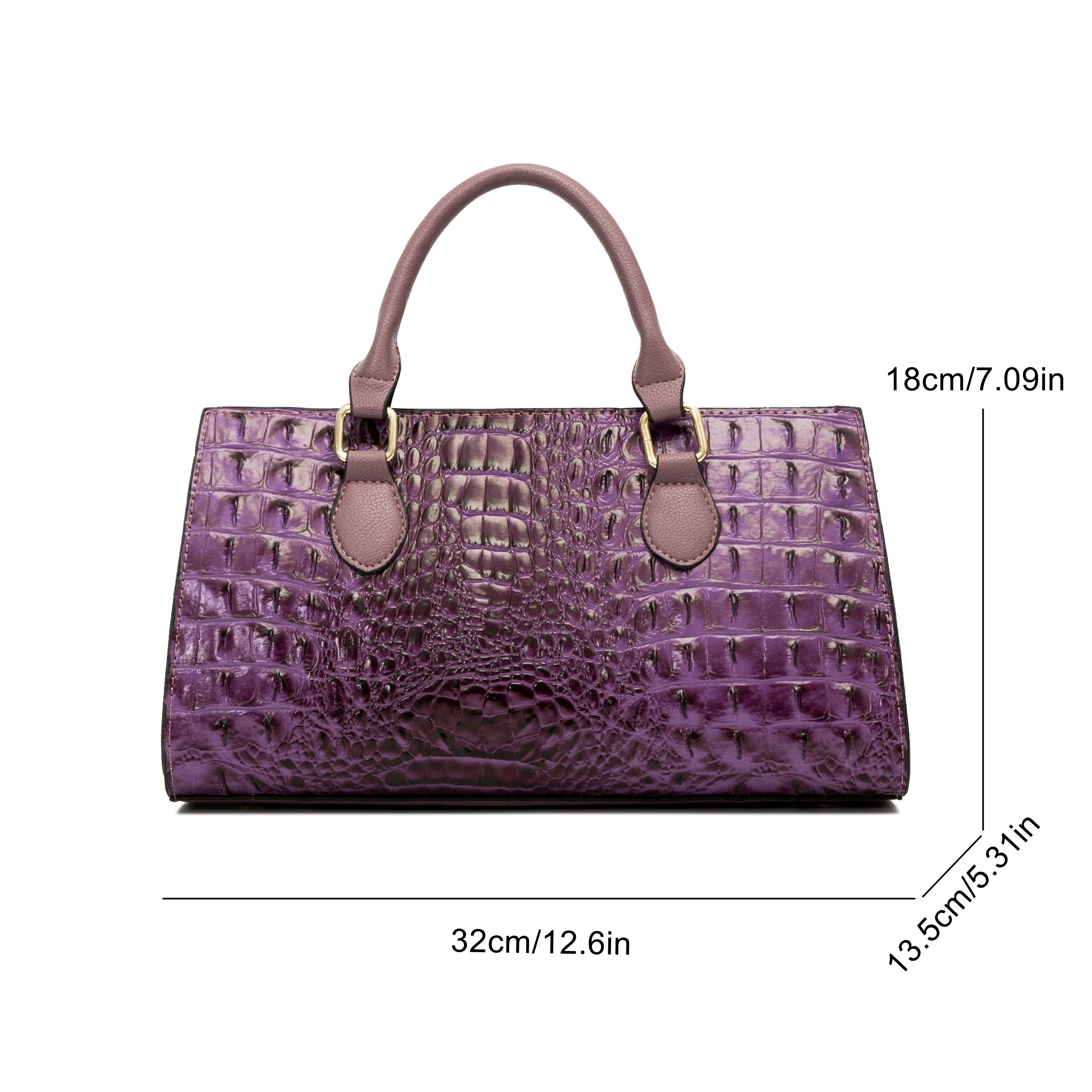 Crocodile Leather Tote for Women Shoulder Bags Handbags Office