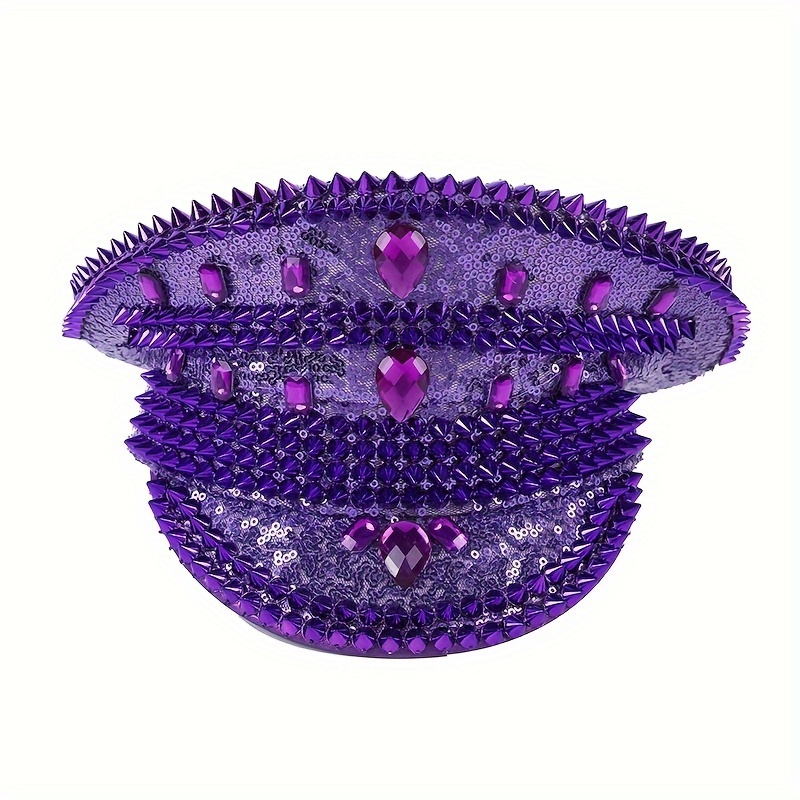 1pc Cappello Da Costume Di Carnevale Con Design Di Paillettes E