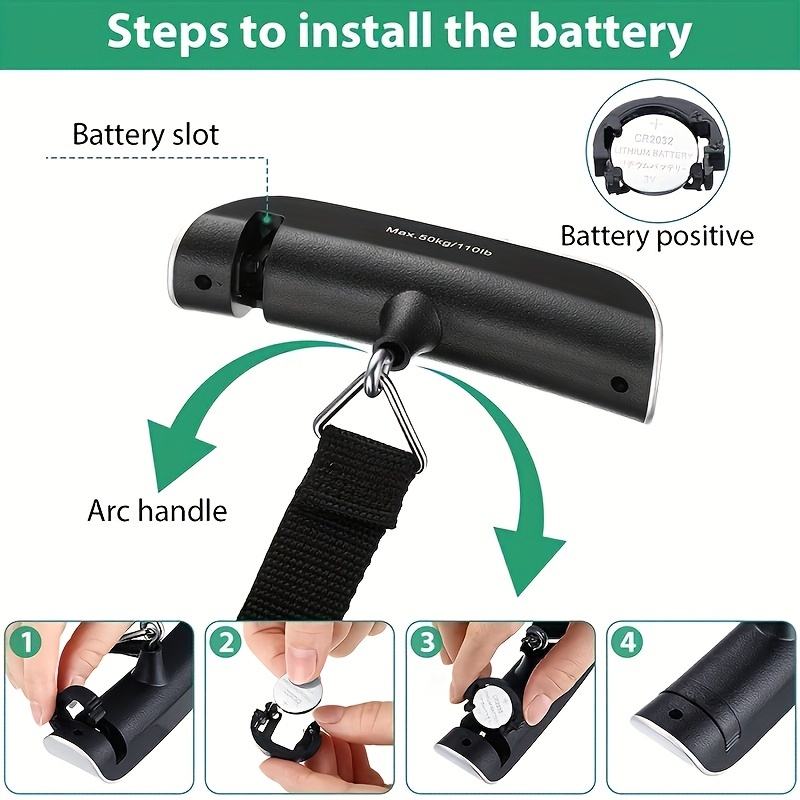 Electronic Hand-held Scale With 1 Button Electronic Display