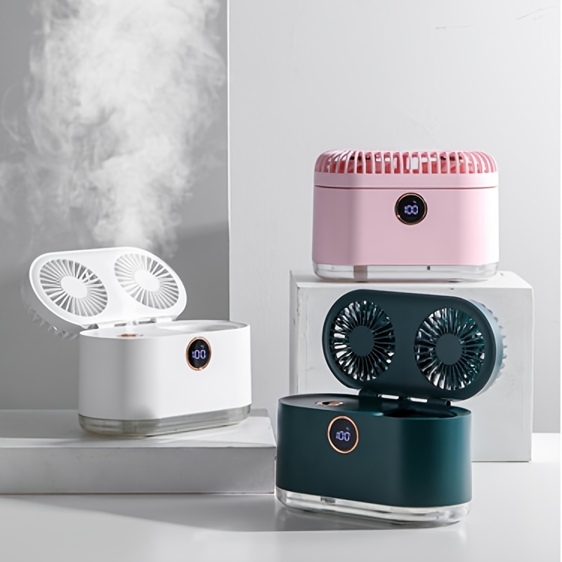 Mini Wasserkühlungsventilator, Luftkühler, Intelligenter Wiederaufladbarer  Tisch Luftbefeuchter, Ventilator, Sprühnebellampe, Wasserventilator Von  8,83 €