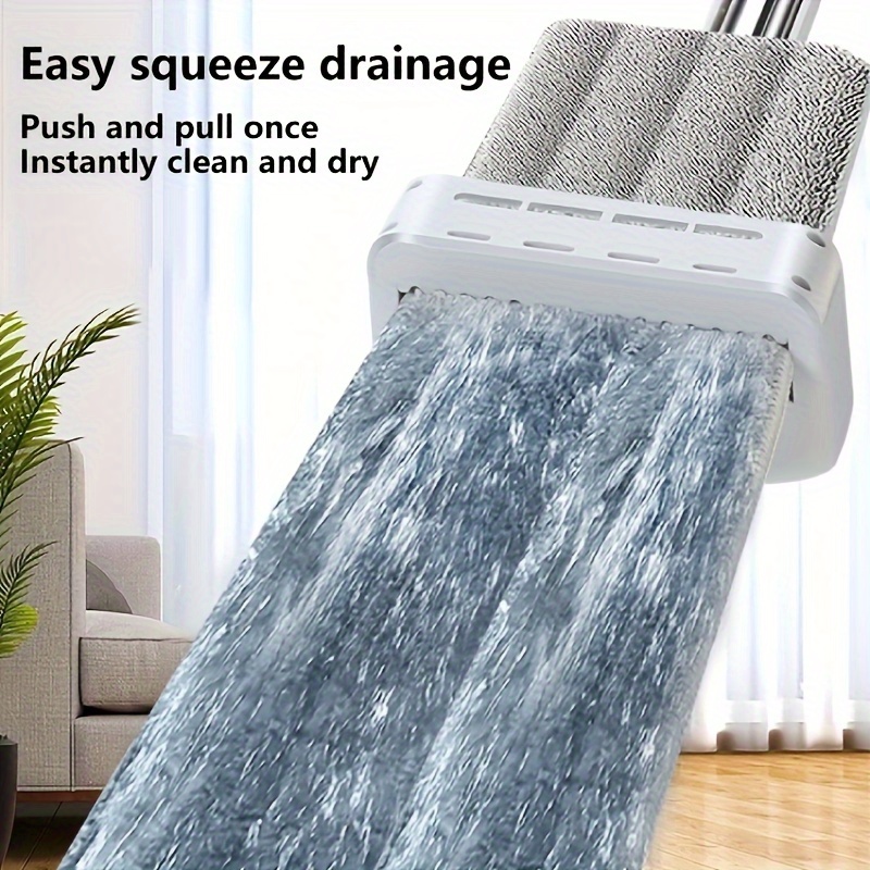 Squeeze Mop Magic Flat Hands Free Washing Lazy Mops For - Temu