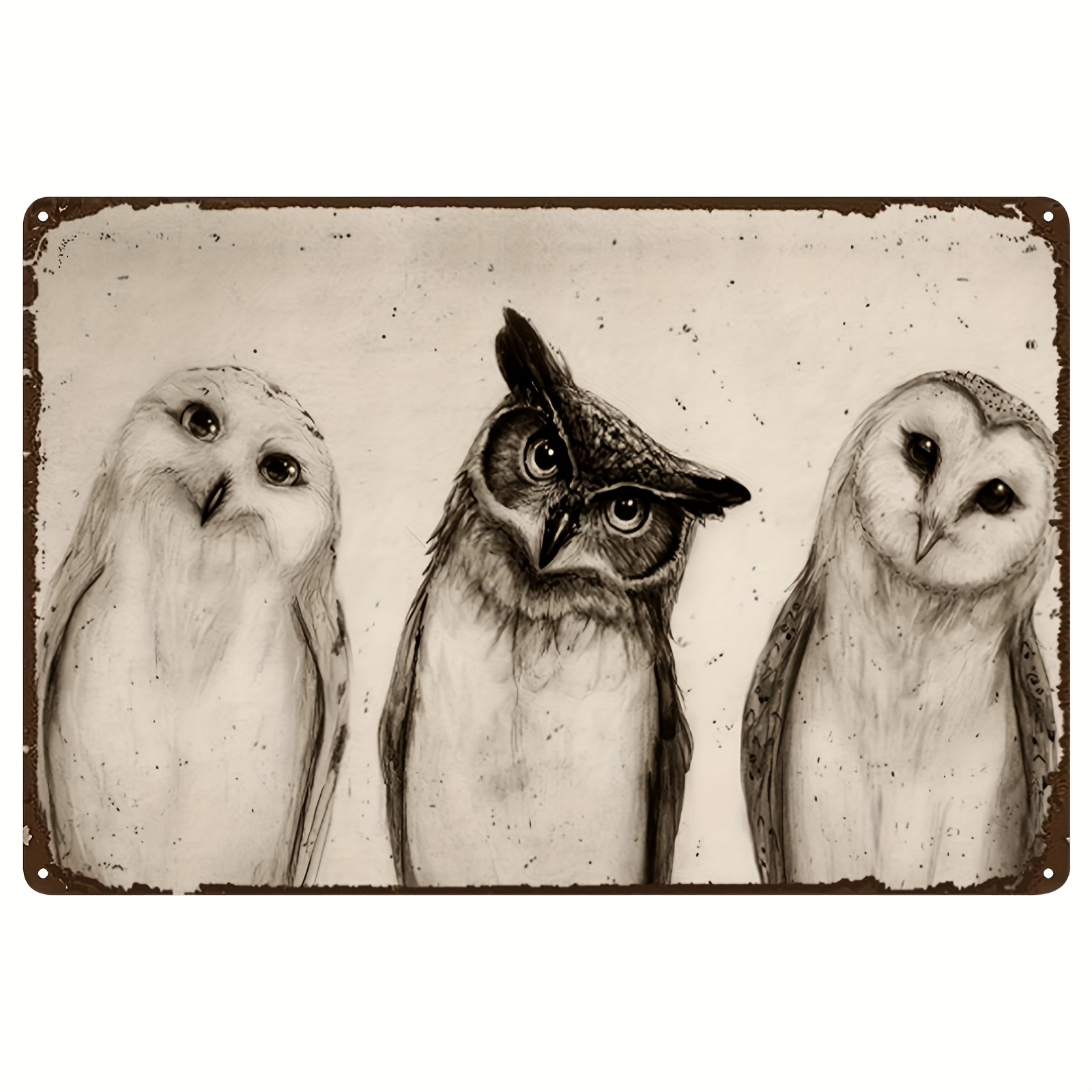 Simple Creative Style Art Double headed Cute Owl Diamond - Temu