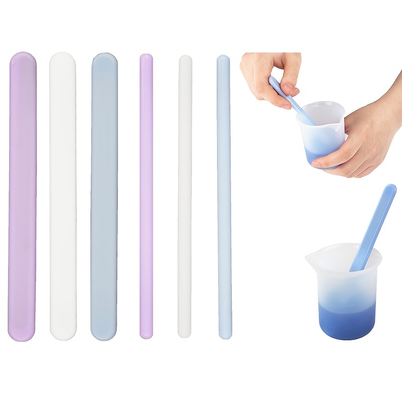 Silicone Stir Sticks Reusable Silicone Popsicle Sticks With - Temu