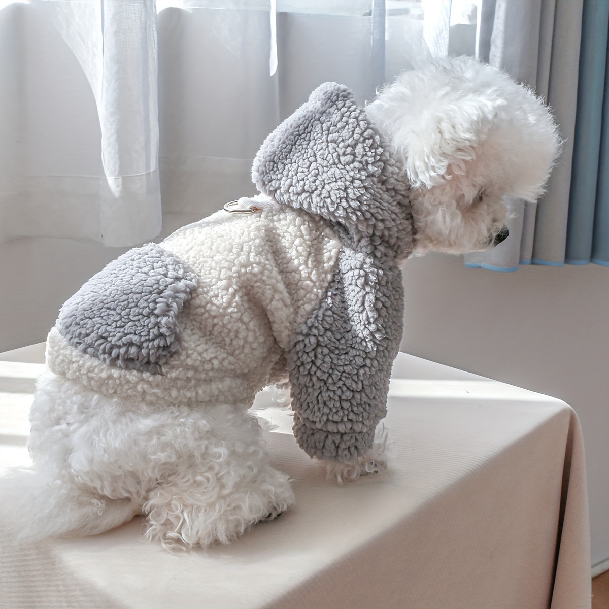 Thick Fleece Dog Jacket for Winter Outdoor Activities