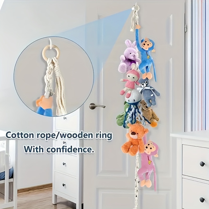 Hanging Stuffed Animals Toy Storage Chain Multipurpose Organizer