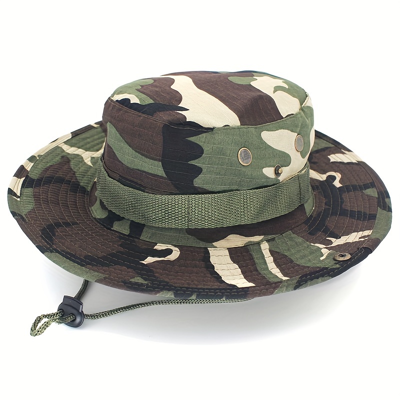 Outdoor Camouflage Sun Protection Bucket Hat Shading Outdoor - Temu