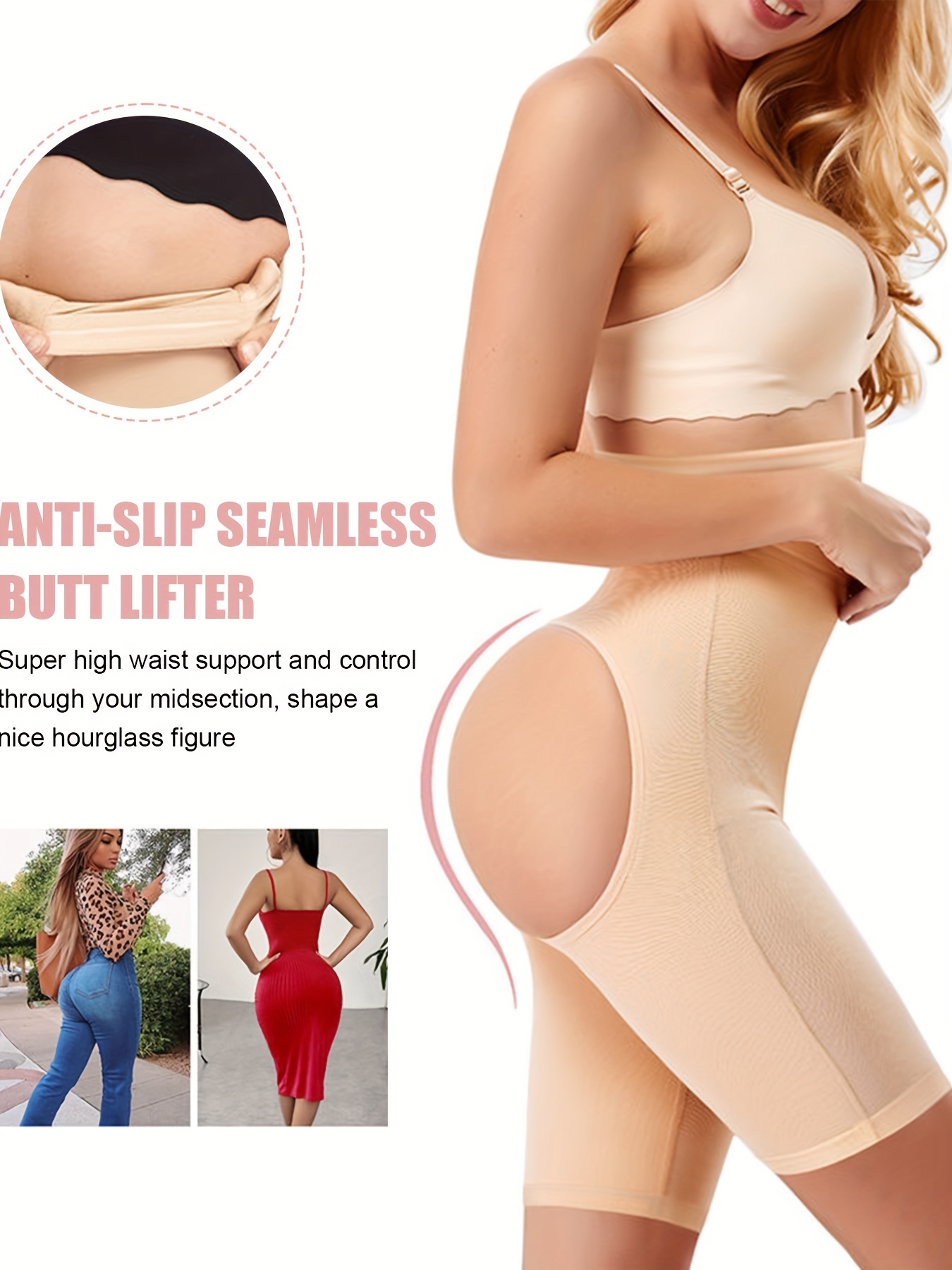 Women Butt Lifter Tummy Control Body Shaper Sexy Control Knickers Seamless  Breathable Shapewear Lace Tummy Control Pants,Beige-XXXXXL (Beige L) :  : Clothing, Shoes & Accessories