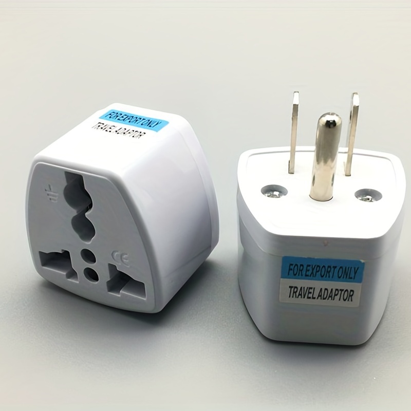 universal 3 pin travel au uk eu to us ac power plug power adapter converter outlet home travel wall plug
