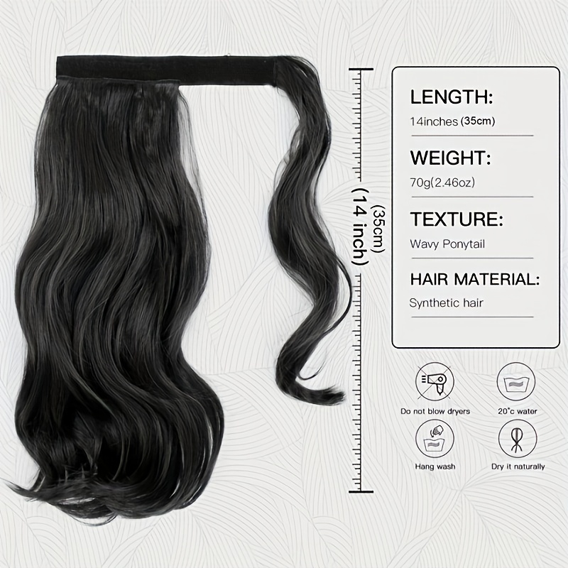 Reddish Brown Ponytail Hair Extensions 35 56 Cm Wrap Around Curly Ponytail Ext.