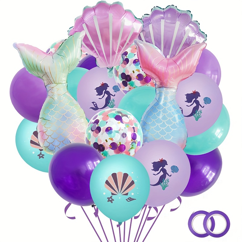 Mermaid Party Balloon Ocean Theme Birthday Party Balloon - Temu