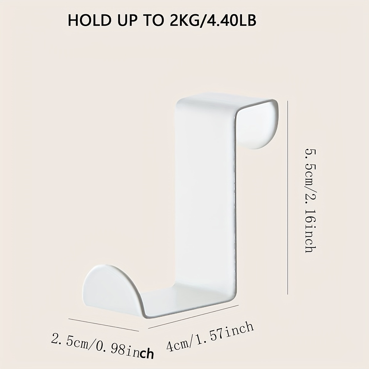 White Stainless Steel Cabinet Hook Hanging Kook Utility Hook - Temu