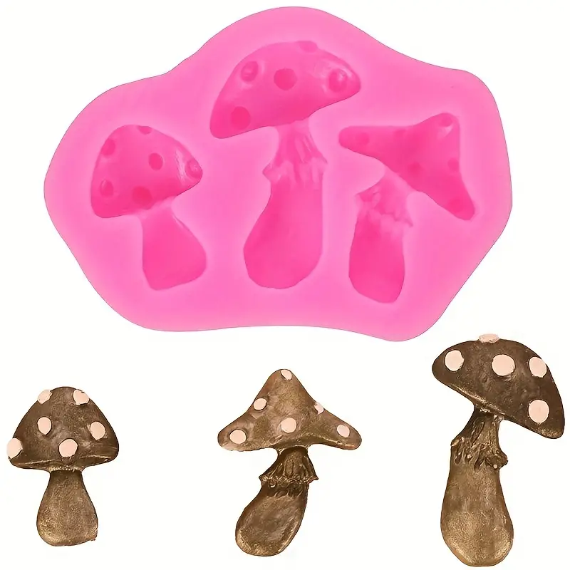 Mushroom Silicone Mold Cake Mold Fondant Mold Sugar Art - Temu