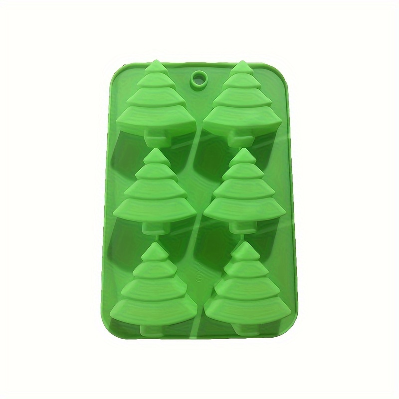 Christmas Tree Shape Silicone Mold 3d Fondant Mold For Diy - Temu