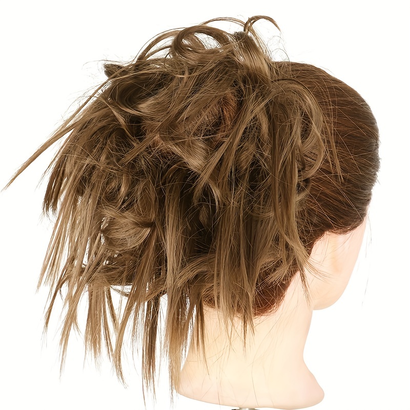 Synthetic Hair Bun Ponytail Hair Extension Scrunchie Curly Wavy
