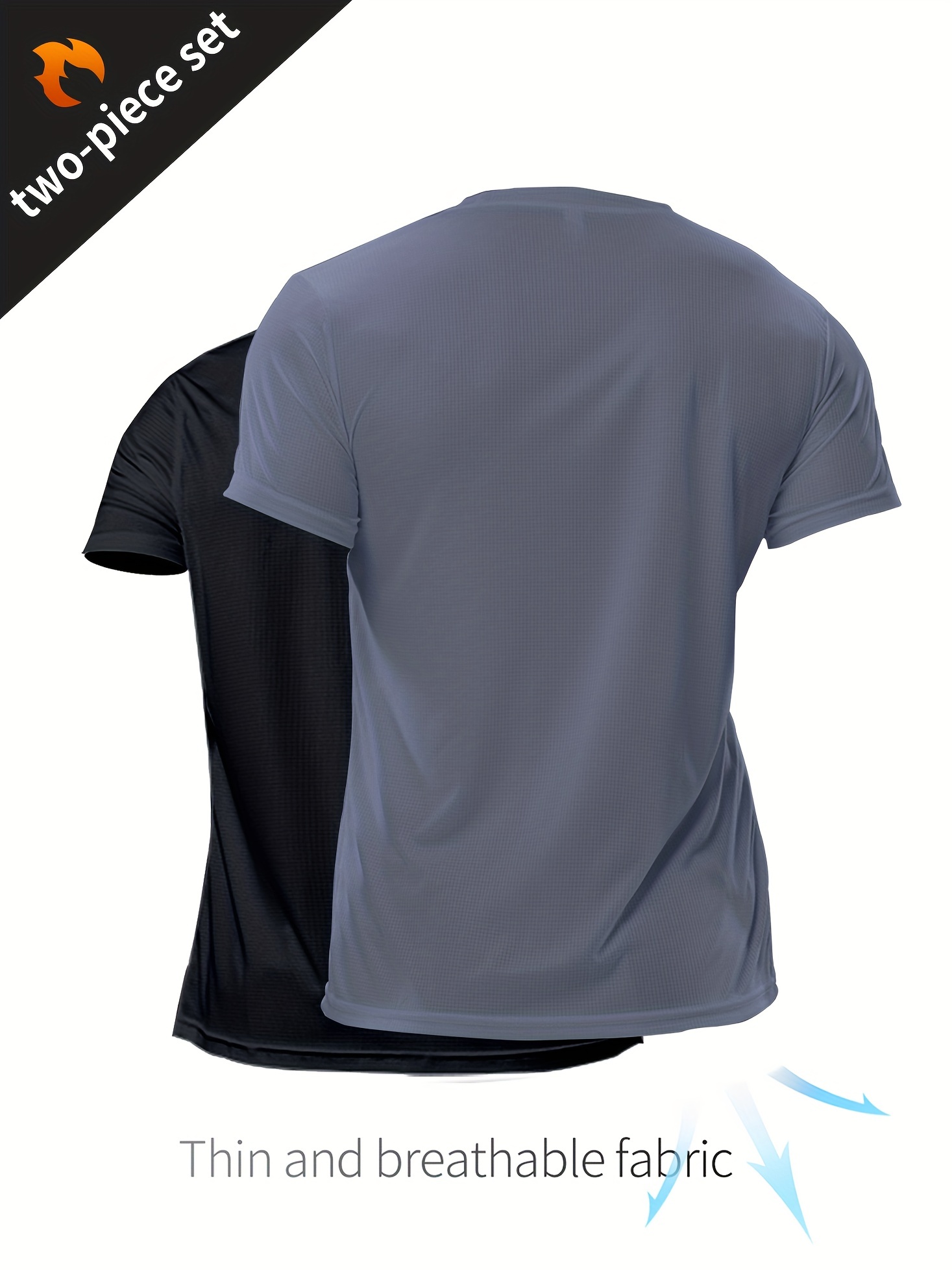 ACTIVE-DRY Plain Cotton Touch Breathable Polyester Sports Tee T-Shirt Tshirt