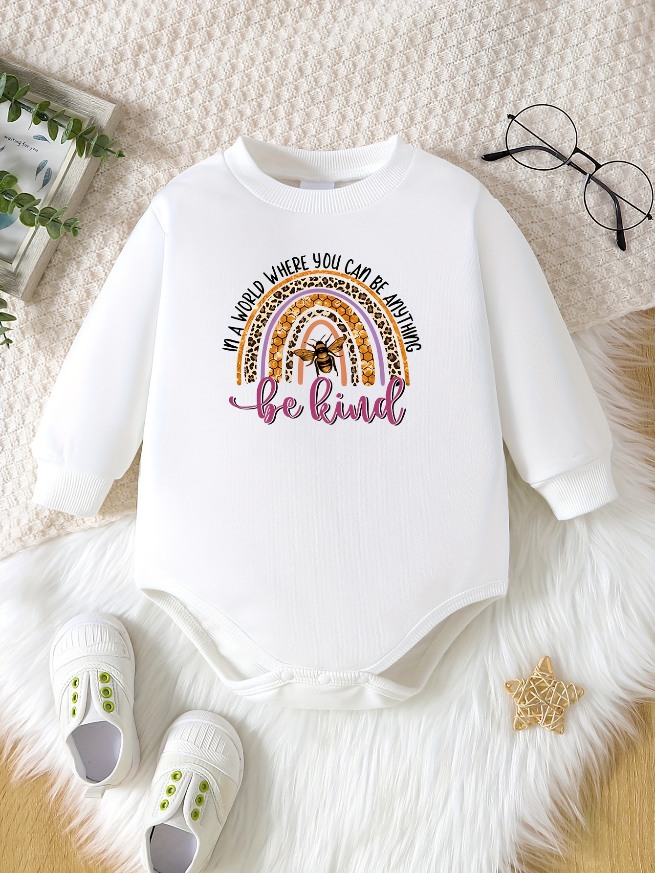 Baby Girls Various Cute Graphic Long Sleeve Triangle - Temu