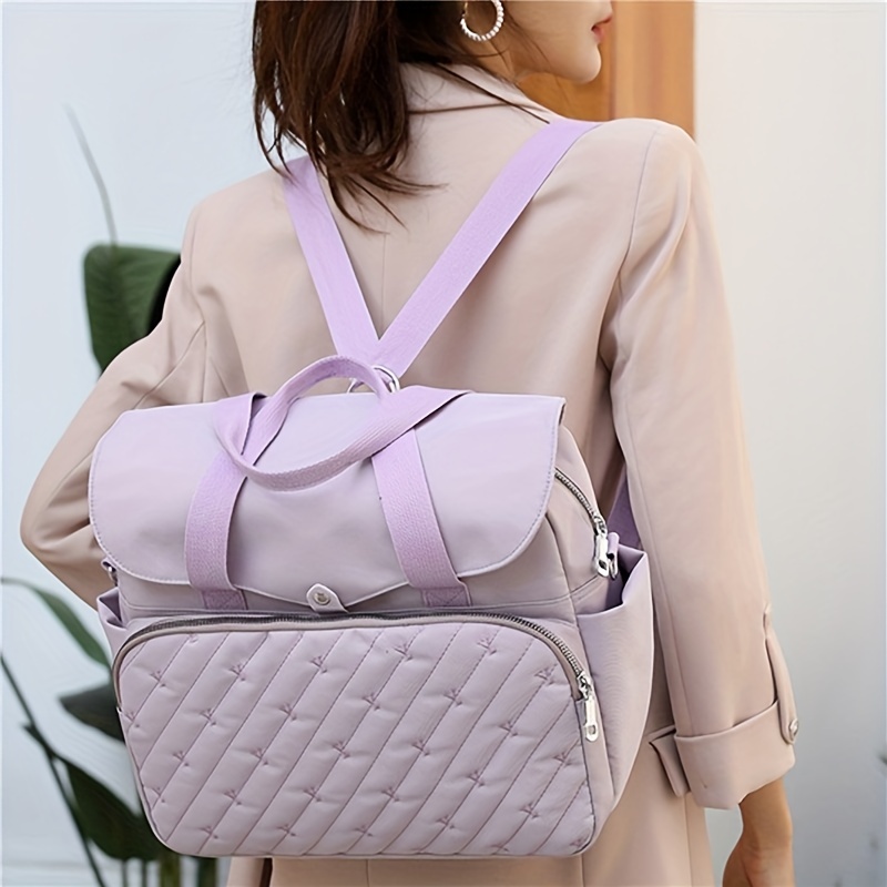 Embroidery Tote Backpack Laptop Handbag Mommy Bag