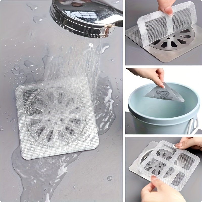 Disposable Shower Drain Hair Catcher-mesh Stickers, Hair Collector