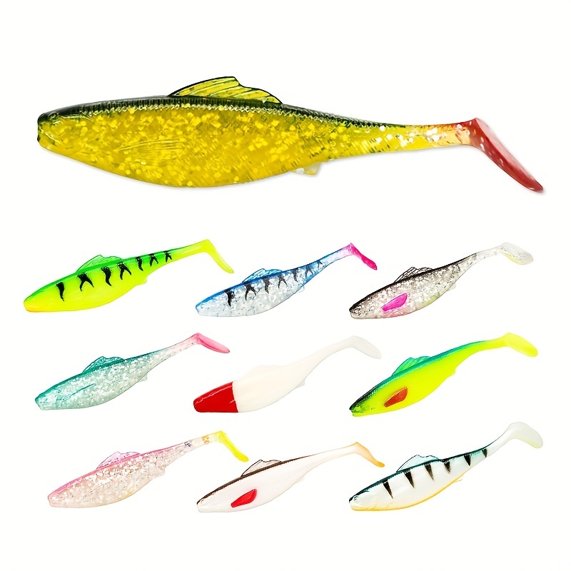 Fishing Lures Soft Bait Soft Worm Lure T tail Outdoor - Temu Canada