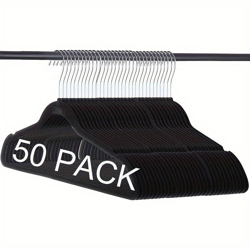 Non-slip Traceless Plastic Clothes Hangers - Thin Clothes Drying Racks For  Effortless Organization - Temu