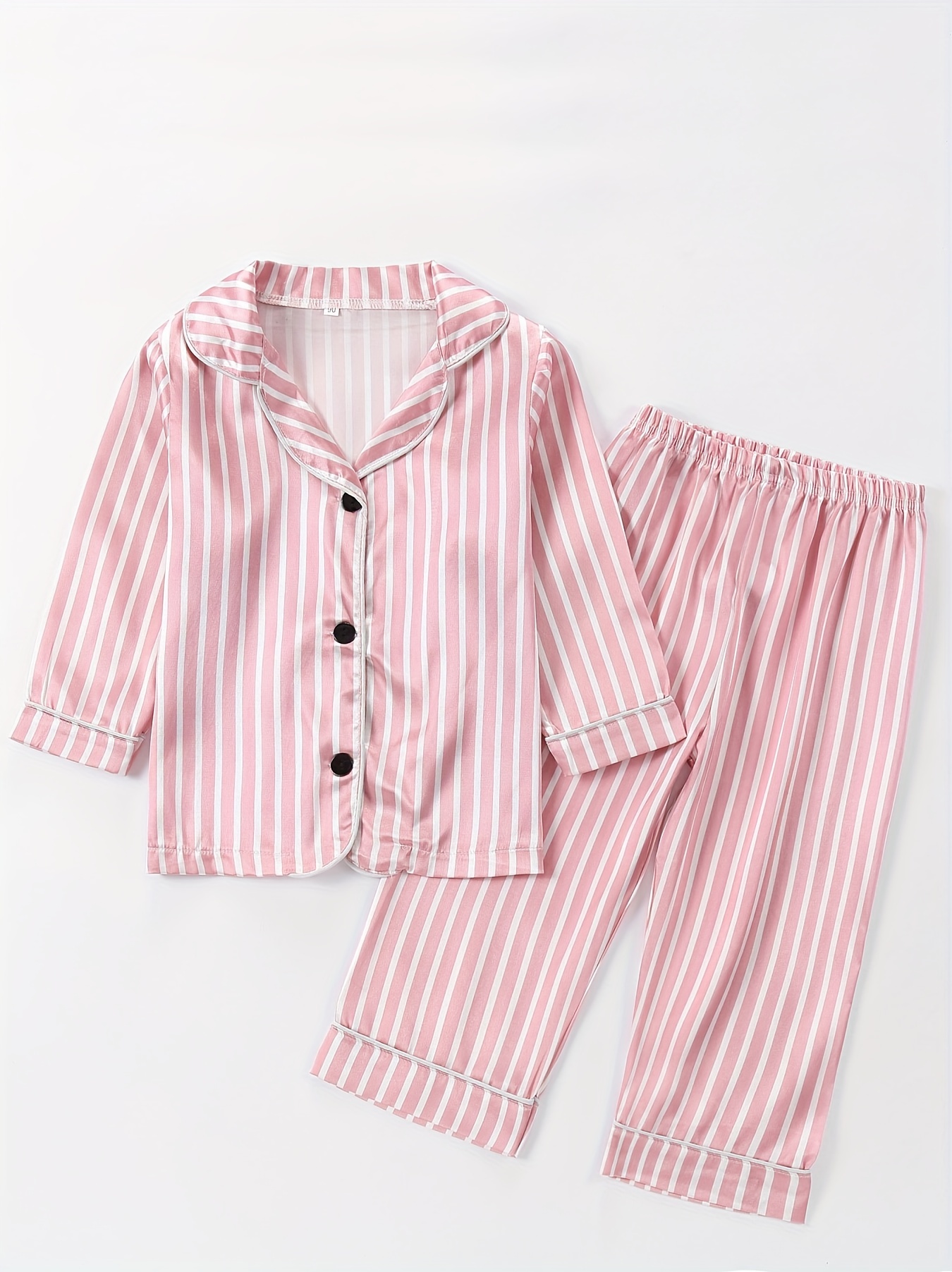 Thickened Warm Flannel Pajamas Sets Casual Soft Long Sleeve - Temu