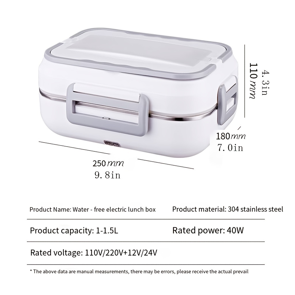 Boîte Chauffante Lunch Box Électrique à Lunch 220V 40W acier