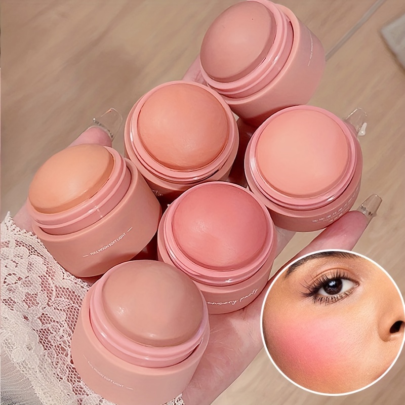 

6 Color Blush Peach Pink Blush Mute Light Foggy Face Quick Makeup Suitable For Any Group Of People To Enhance The Color So That The Skin Looks Transparent And Flawless