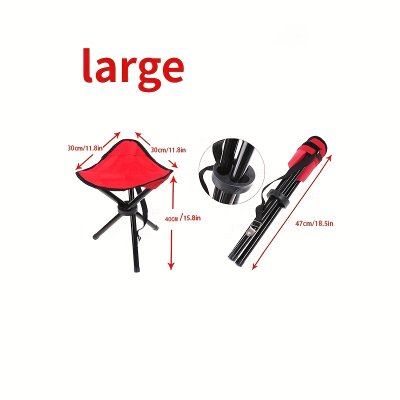 1pc Triangle Folding Stool Portable Folding Three Legged Stool For For  Outdoor Camping Fishing, Shop The Latest Trends