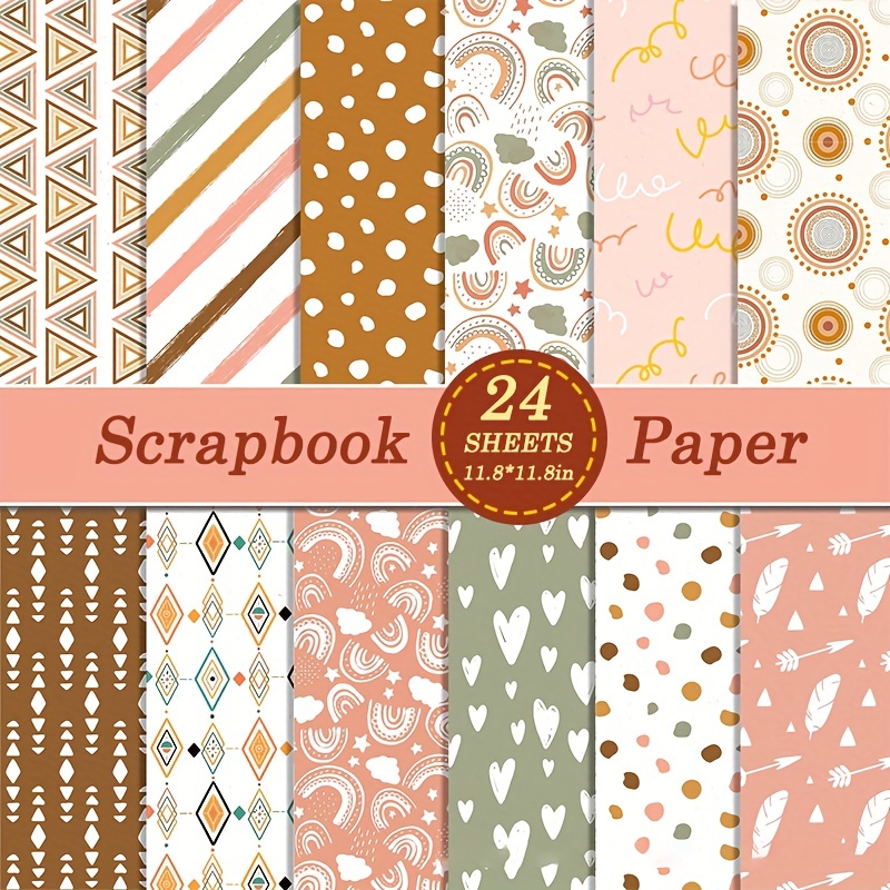 2023New our wedding Scrapbooking paper pack of 24sheets handmade