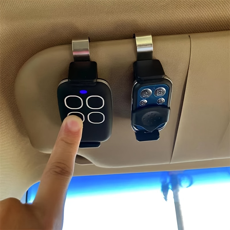 

Car Sun Visor Clip Holder Gate Remote 47-68mm For Garage Door Control Car Keychain Barrier Universal Opener Quick Installation