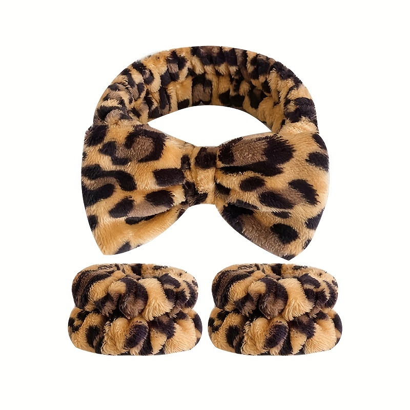 3pcs Leopard Print Hair Bundle Set
