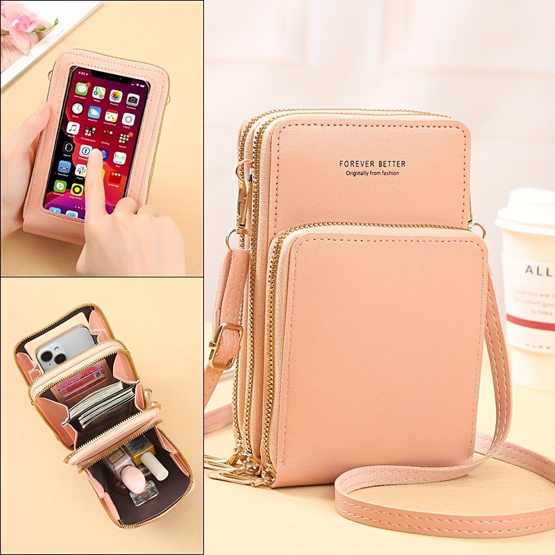 YICHEEY Cell Phone Purse Wallet Small Crossbody Bags for Women Mini Shoulder Bag with Card Slot
