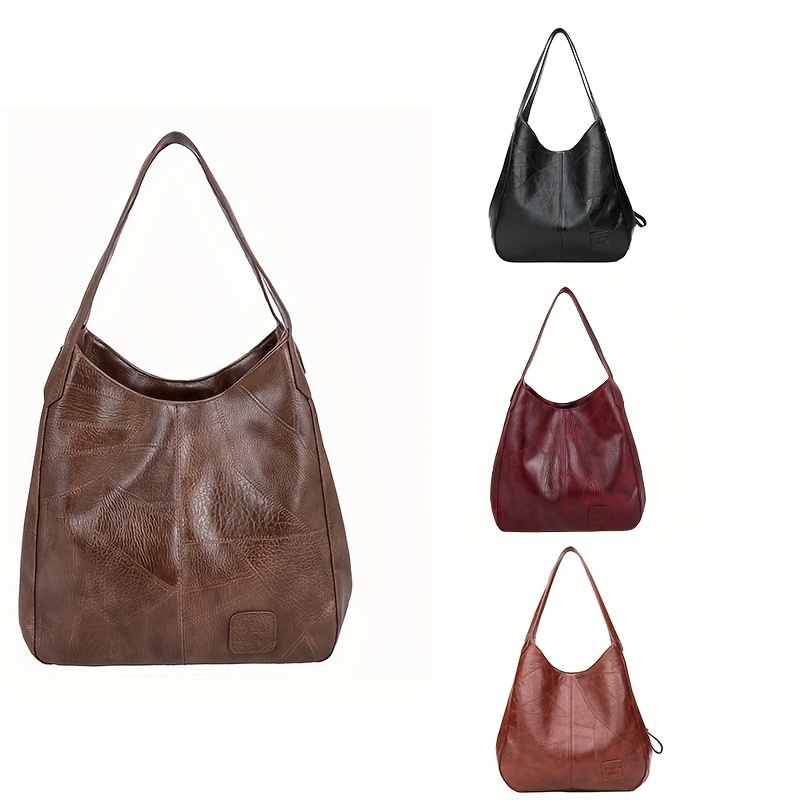 Vintage Casual Hobo Shoulder Bag, Large Capacity Shoulder Bag, Retro  Storage Bag - Temu