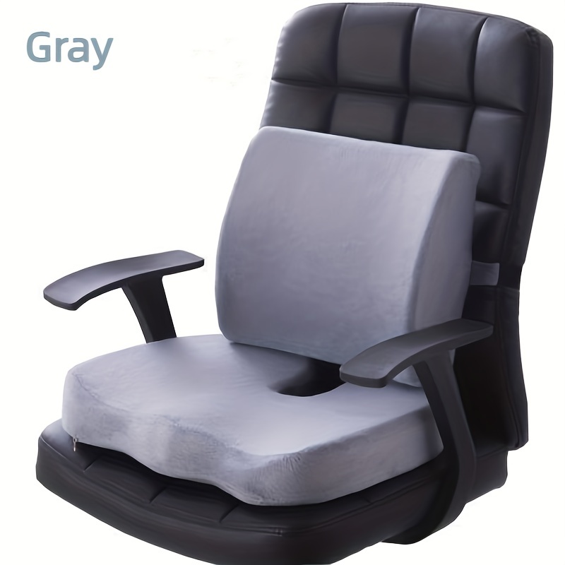Memory Foam Waist Cushion Massage Back Orthopedic Pillow Lumbar Office  Chair Cushion Car Seat Support Pad Buttock Coccyx Pillows
