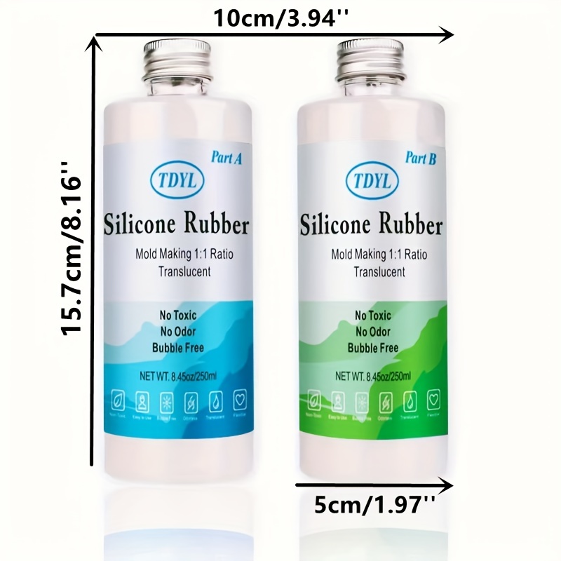 Silicone Rubber Mold Making, Platinum Liquid Silicone Non-Toxic, Making  Silicone