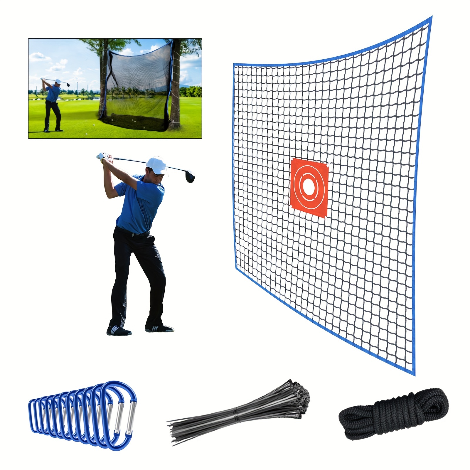 Golf Practice Net Target Cloth Heavy Duty Golf Ball Barrier - Temu