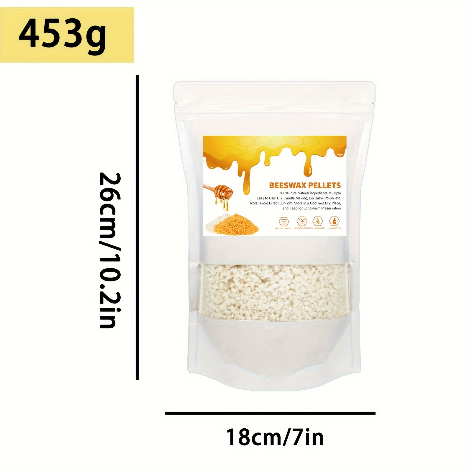 Natural Soy Wax natural White Beeswax Pellets For Candle - Temu