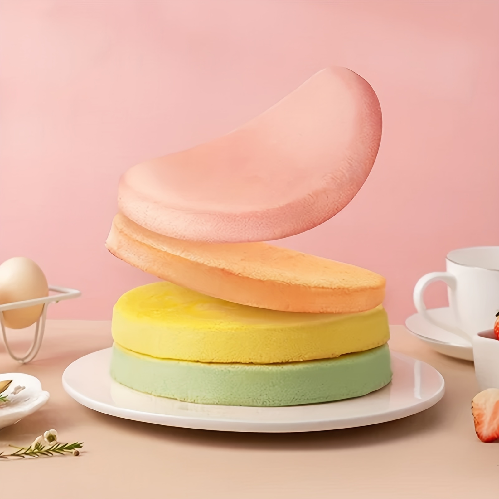 Silicone pans create more level cake layers