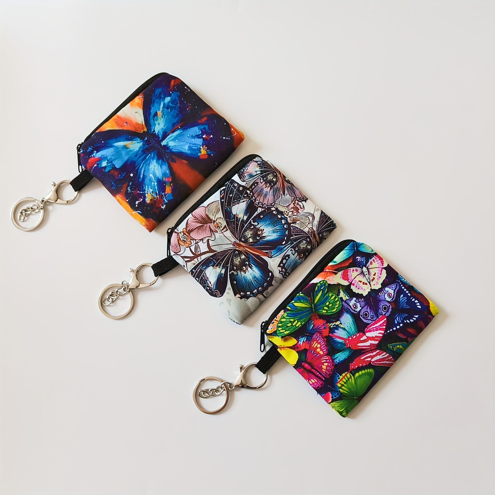 Boho Butterfly Coin Purse Keychain Animal Key Ring Purse Bag Backpack Car  Key Accessory Card Holder Gift For Mom - Temu Canada