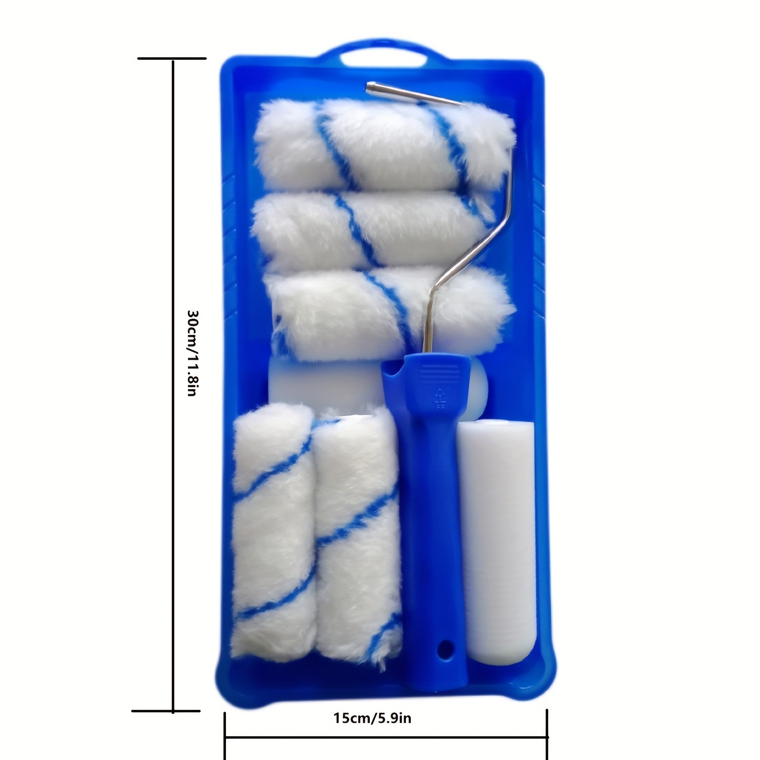 Paint Roller Set Roller Tray Foam Roller Covers Polyester - Temu
