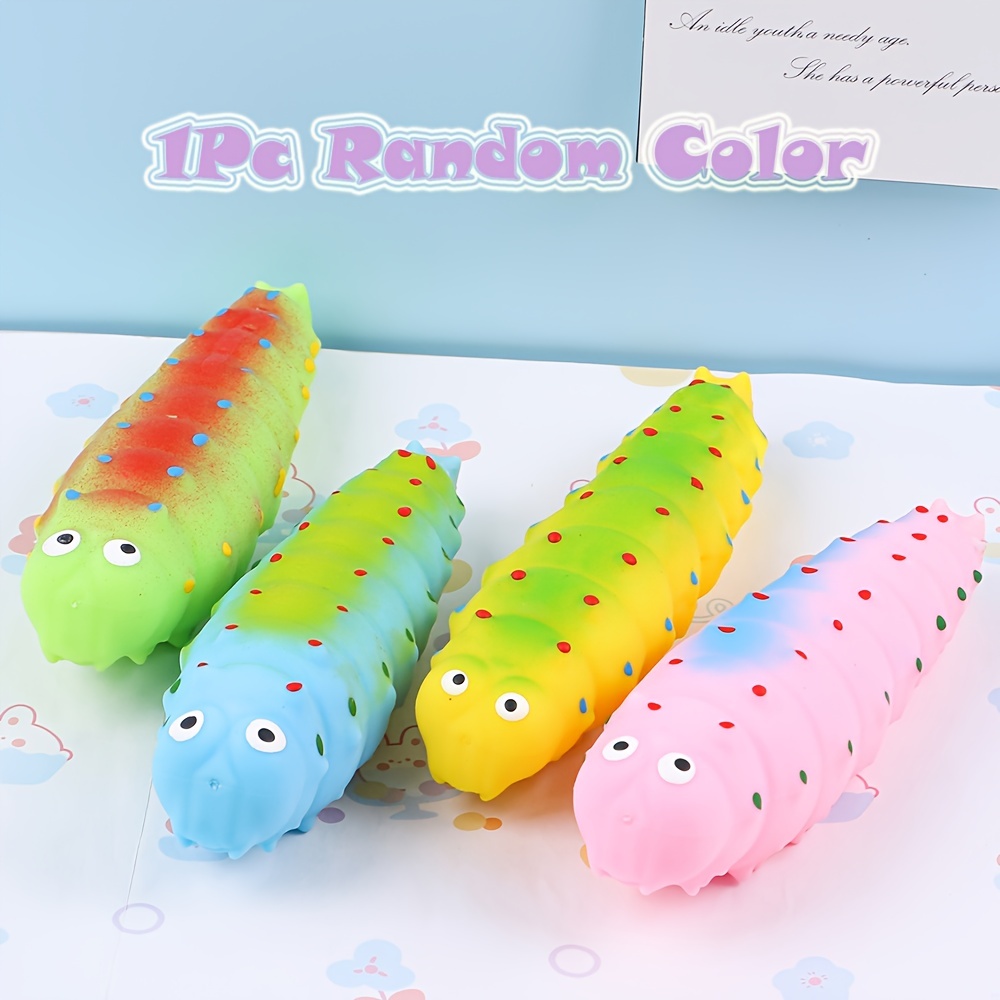 Christmas Gifts Worm Stress Toy Cute Animal Funny Decompression Toys For  Adults And Kids Stress Soft Sensory Fidget Toy A
