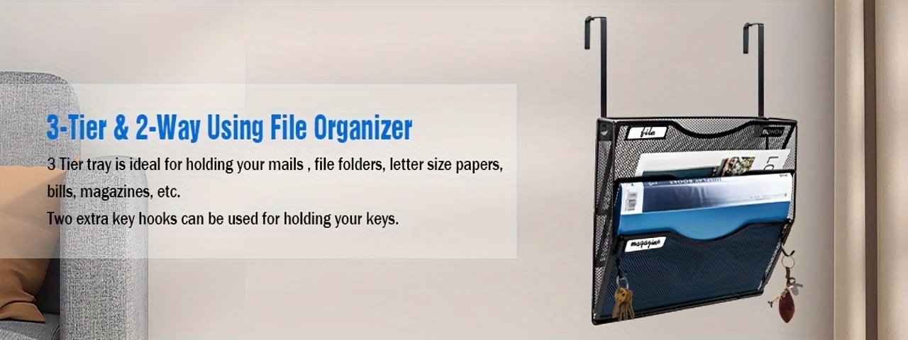 Organizer File Parete Organizer Cartelle File Sospese 3 - Temu Italy