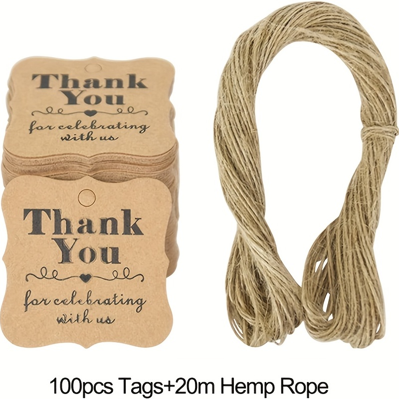 Thank You Gift Tags With String Thank You For Celebrating - Temu