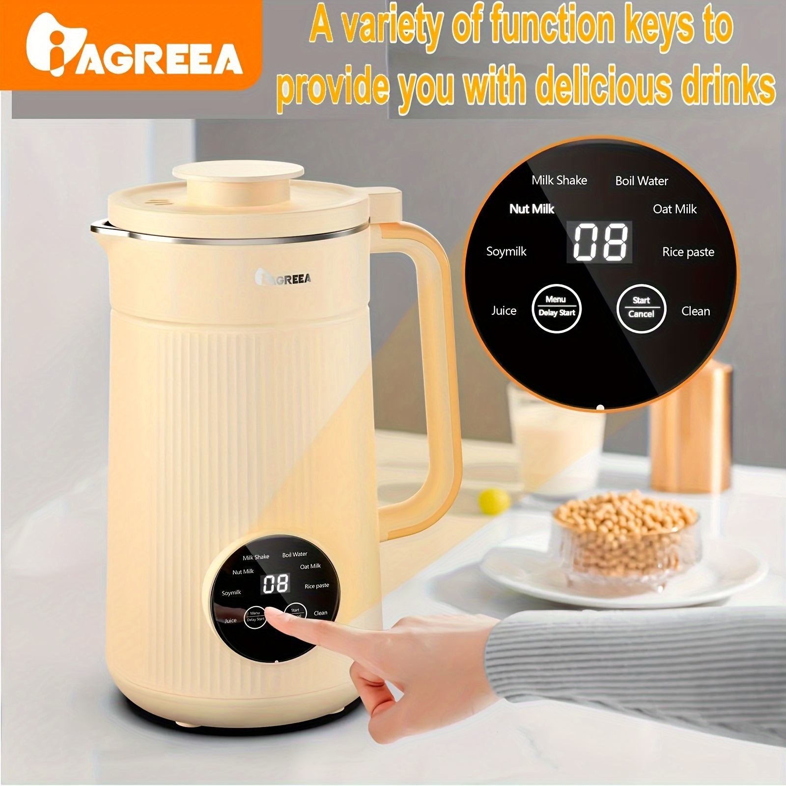 Multifunctional Nut Milk Blenders : WantJoin 1000W Nut Milk Maker